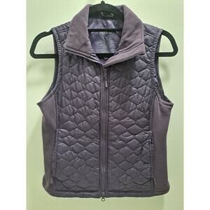 Ll Bean Sweater Vest Womens XS Purple Quilted Sleeveless Outdoors Casual